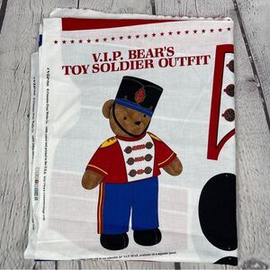 V.I.P. BEAR'S SOLDIER 24" Outfit Fabric Panel by Cranston Village
